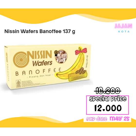 

Nissin Wafers Banoffee 137 gram