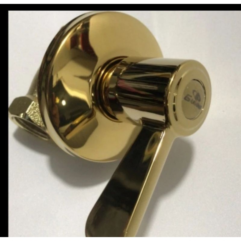 Paket wall shower set stainless gold + kran tanam gold / wall shower stainless set kran tanam gold