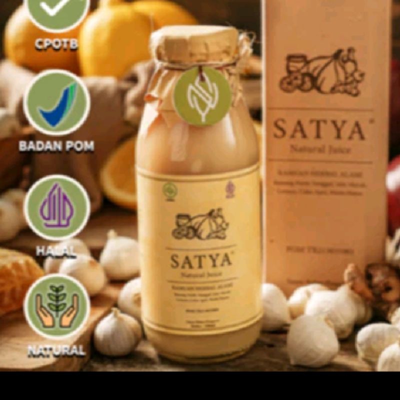 

PROMO SATYA Jus Bawang Putih Tunggal Jahe Lemon Madu Hutan Cuka Apel BAHAN ALAMI