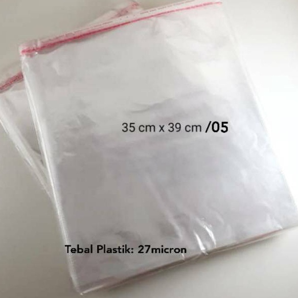 

Sale Diskon Plastik Agak Tebal OPP Baju Uk 35 x 39 5 1 pcs Dengan Tebal Plastik 27 micron