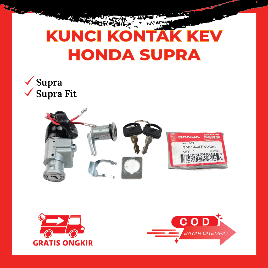 Kunci Kontak Motor Honda Supra Lama Supra X Lama Supra FIT Lama - Key Set Supra Kode KEV