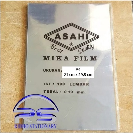 

Mika Jilid Asahi A4 F4 Folio 1mm Mika Bening Transparant Plastik Jilid 1 Pack isi 1 Lembar ART W1B7