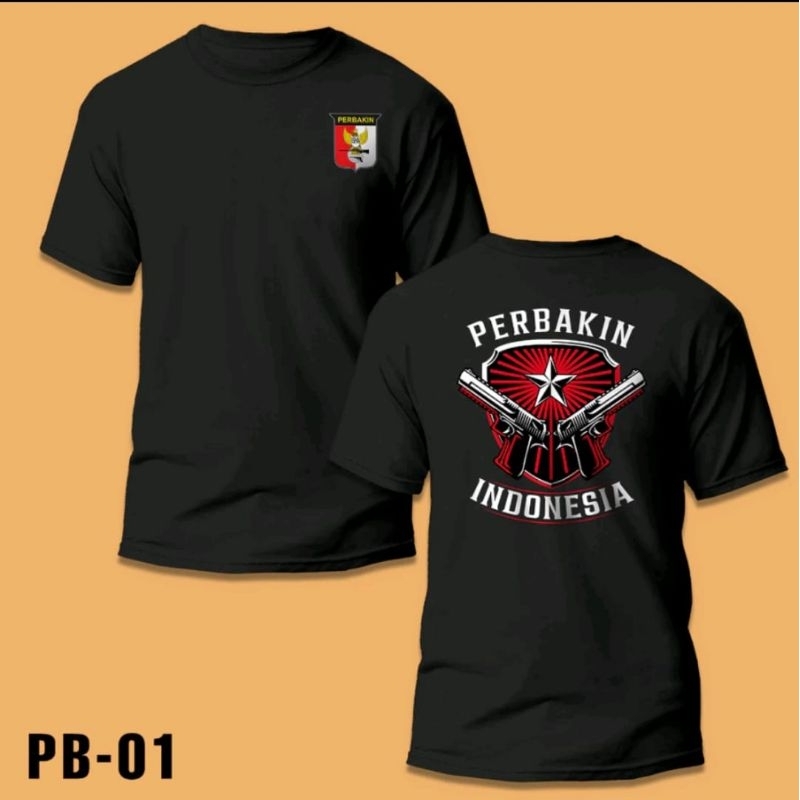 KAOS PERBAKIN INDONESIA PISTOL MERAH