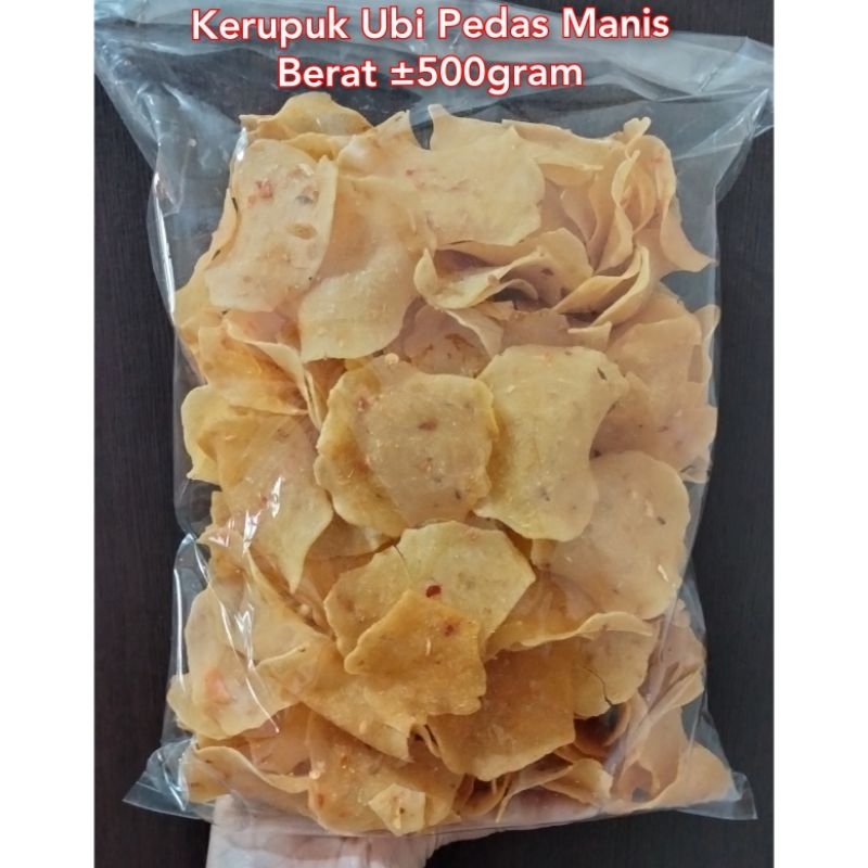 

Kerupuk Ubi Pedas Manis / Krupuk Ubi Jalar / Kerupuk Ubi Mentah / Kerupuk Ketela / Krupuk Ubi Rambat / Kerupuk Eksa / Krupuk Ubi Pontianak / Kerupuk Mentah