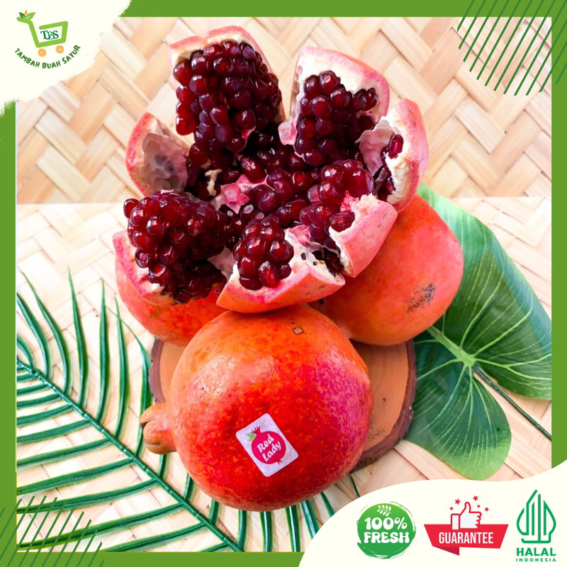 

BUAH DELIMA MERAH IMPORT | DELIMA PREMIUM | TAMBAH BUAH SAYUR (1 BUAH)