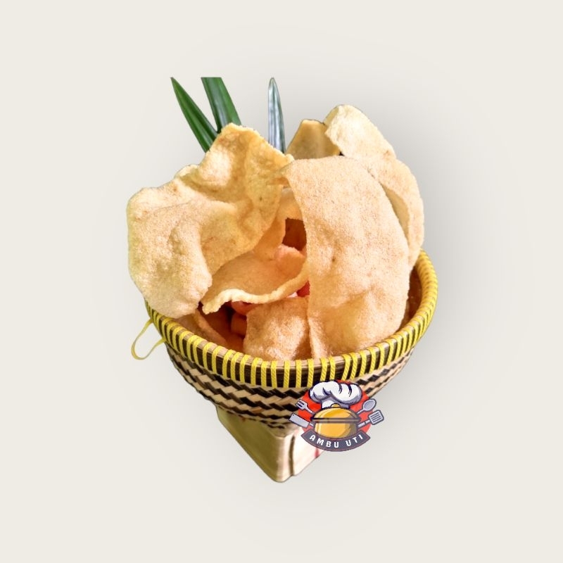 

Kerupuk Heboh Mentah Original dan Pedas Krupuk 250gr | Ambu Uti
