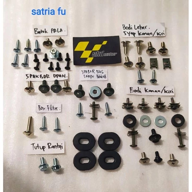 baut fullset body Suzuki satria FU - baut lengkap Suzuki Satria FU