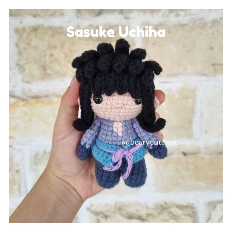Boneka Rajut Amigurumi Anime Naruto | Sasuke Uchiha
