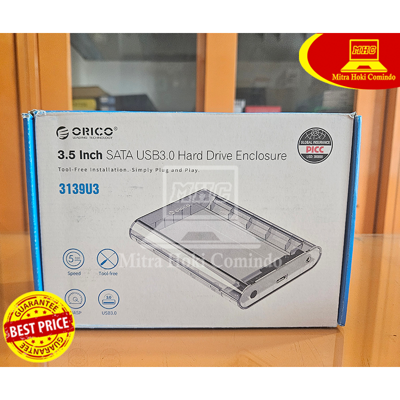 Case External Hardisk ORICO 3139U3 Case External Hardisk 3.5 Inch SATA