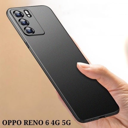 CASE OPPO RENO 6 4G / RENO 6 5G / RENO 6 PRO PREMIUM CASE SLIM MATTE CASE BLACK DOFF