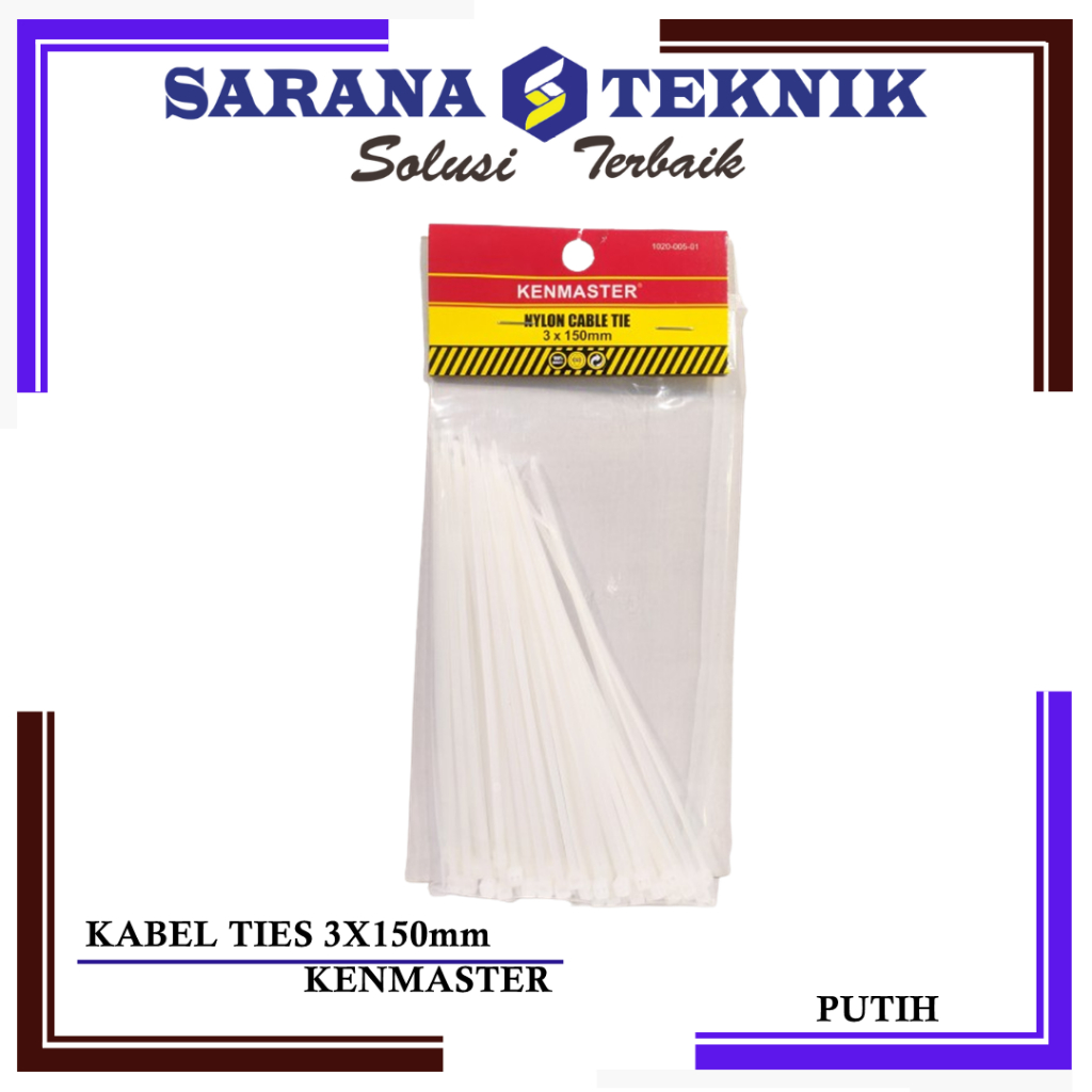 

KABEL TIES 15CM (ISI 100) KENMASTER (PUTIH) (HITAM)