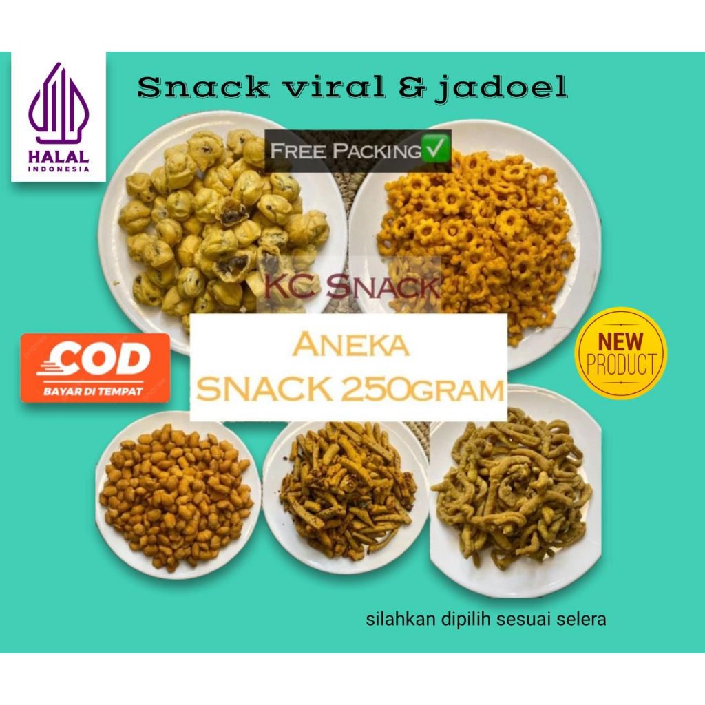 

Snack dan Camilan serba 250gram