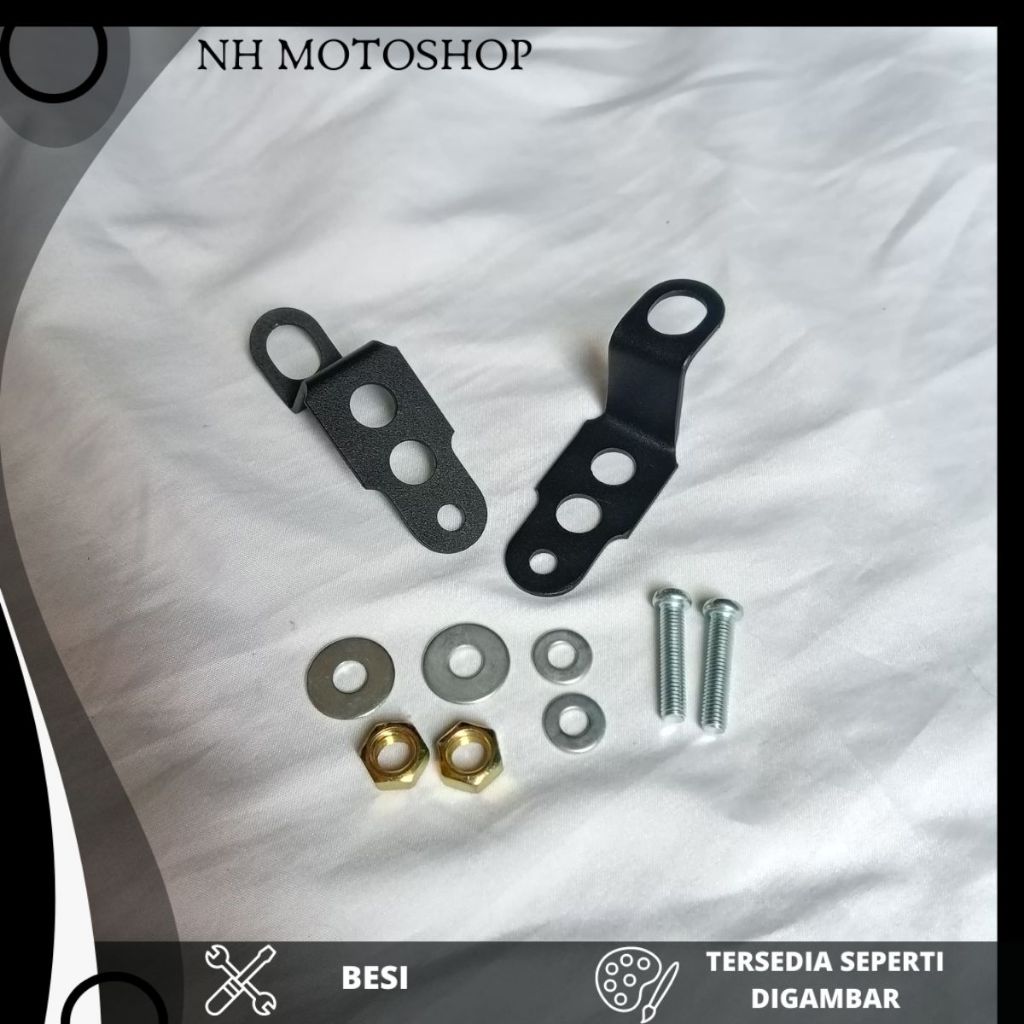 BRACKET DUDUKAN LAMPU TEMBAK KOLONG VARIO 125 OLD BOHLAM LAMPU SOROT