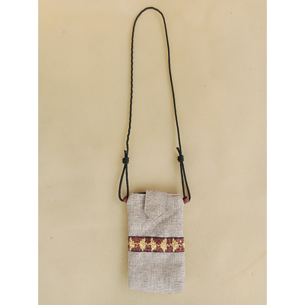 LAMPUNG ETHNICA OFFICIAL - Pouch Handphone Tapis Lampung - Pouch Tapis Souvenir Oleh-Oleh Khas Lampu