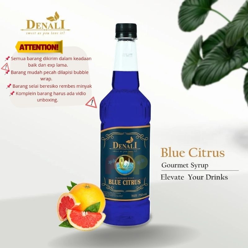 

Denali Syrup Blue Citrus 750ml / Sirup Denali Blue Curacao