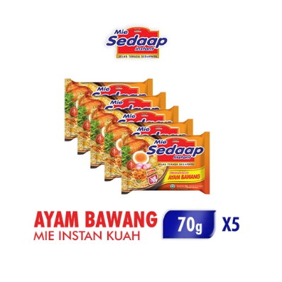 

Mie Sedap Kuah Ayam Bawang Instant 70gr x 5 Pcs