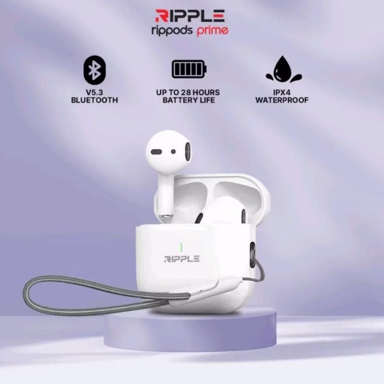 Ripple Rippods TWS earphone Prime Headset Bluetooth 5.3 Noise Canceling Mini Earbuds bass