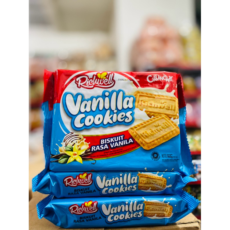 

RICHWELL COOKIES 160gr VANILLA CHOCOLATE COCONUT