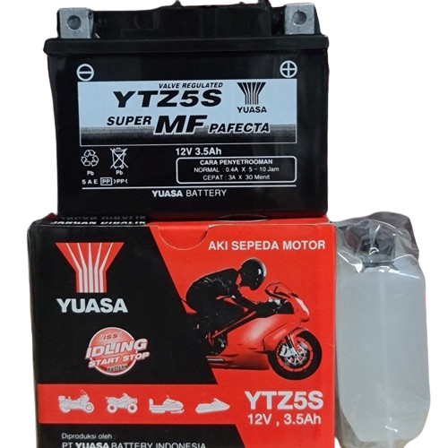 Aki Yuasa YTZ5S Aki Motor Beat Suprax 125 Revo Vario 110 Scoopy Vario Mio J Vixion ASLI YUASA