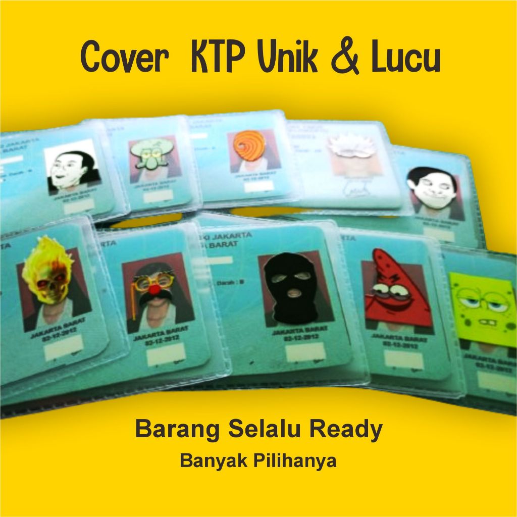

Cover Pelindung KTP/SIM LUCU, UNIK & Variatif