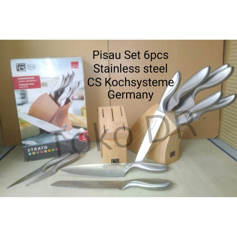 Pisau Set Stainless Steel 6pcs Strato - Exclusive / Carl Schmidt Sohn (Jerman) / Stainless Steel