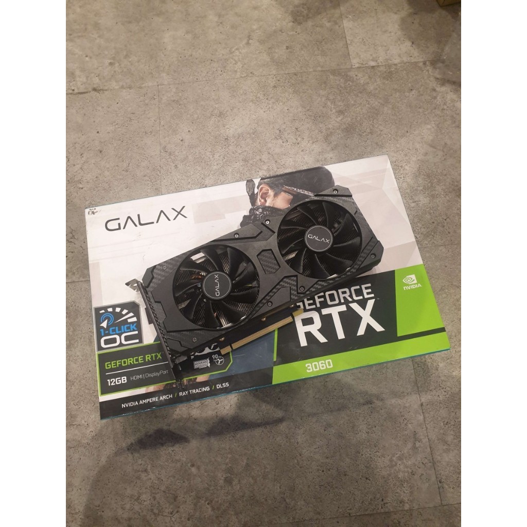 GALAX GEFORCE RTX 3060 1-CLICK OC 12GB GDDR6 NVIDIA VGA / RTX 3060