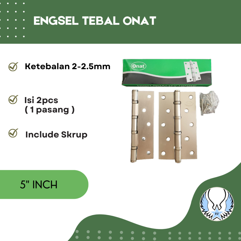 Onat Engsel Pintu Jendela Tebal 5" 5in 5 inch SN