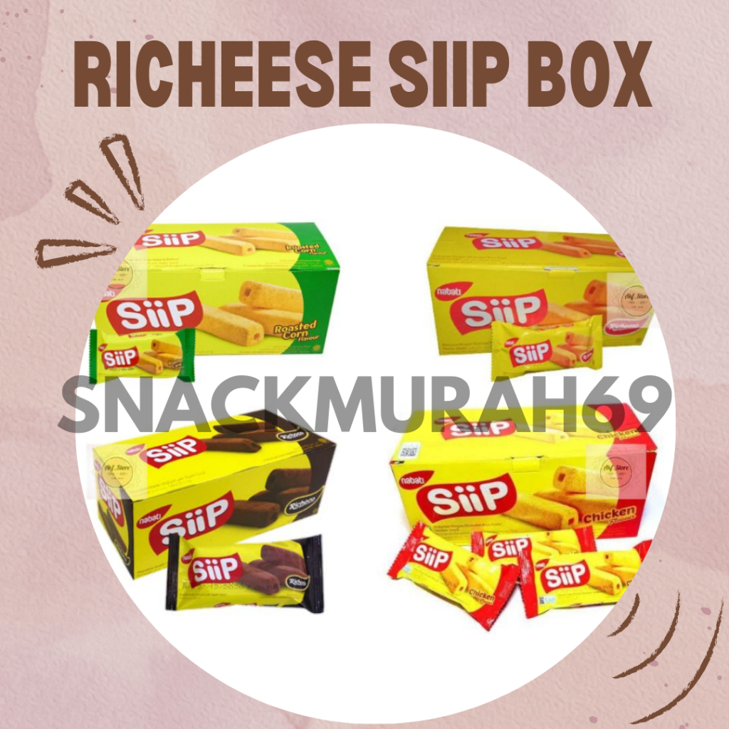 

Nabati Siip Box All Varian 6 gram x 20 pcs | Makanan Ringan