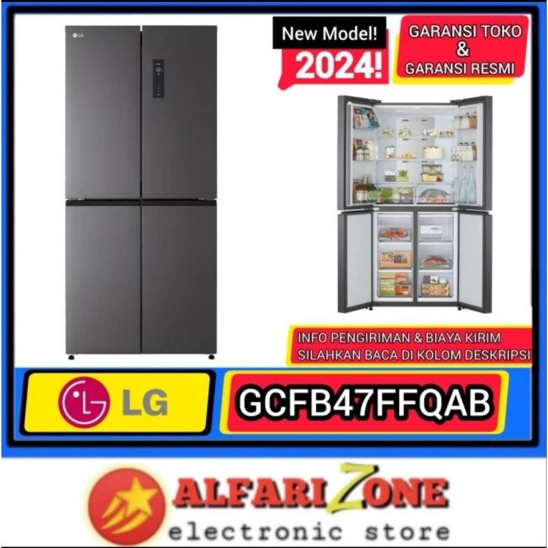 KULKAS 4 PINTU LG GCFB47FFQAB KULKAS LG 4 PINTU INVERTER GCFB47 FFQAB 527L