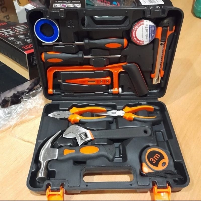 Hand tool set tool kit set tool box 13 pc Edon