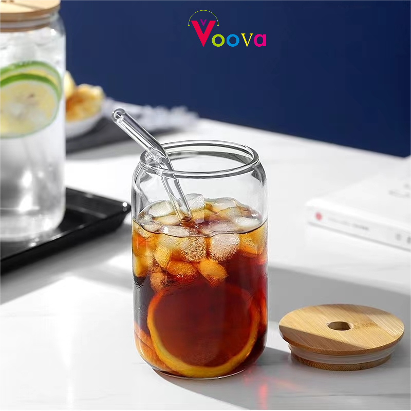 VOOVA Gelas Kaca Toples Cola Can Glass 350/550ML Estetik Cafe & Restoran