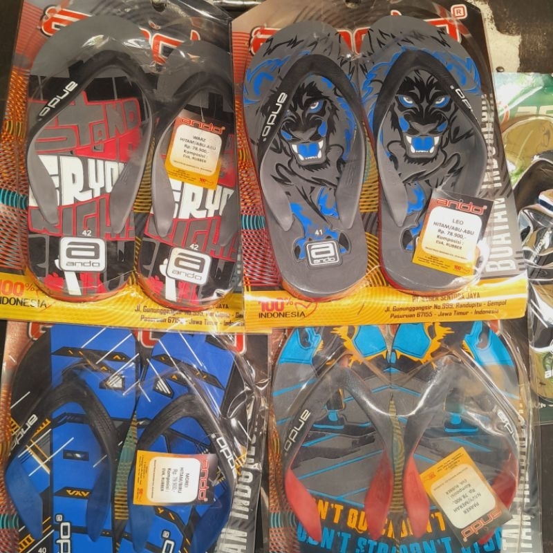SANDAL ANDO sandal jepit sandal santai sandal pria sandal wanita merek ando
