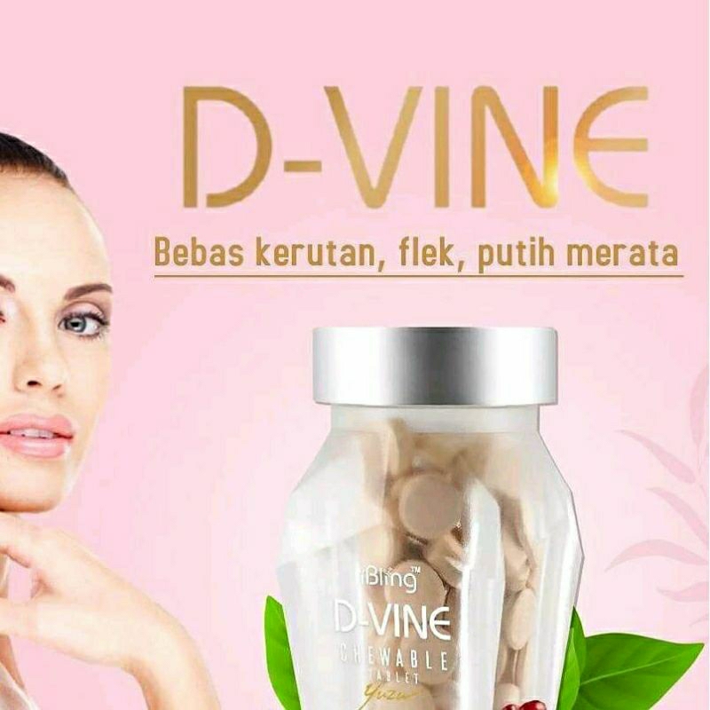 Promo D-Vine Collagen Original Asli Pemutih Kulit 20 Butir || Suplement Kecantikan Original Bpom.