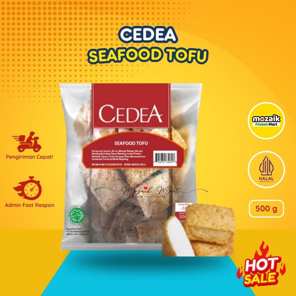 

Cedea Tahu Baso Seafood | Seafood Tofu Cedea Suki Frozen Mart Frozen Food Palembang 500gr