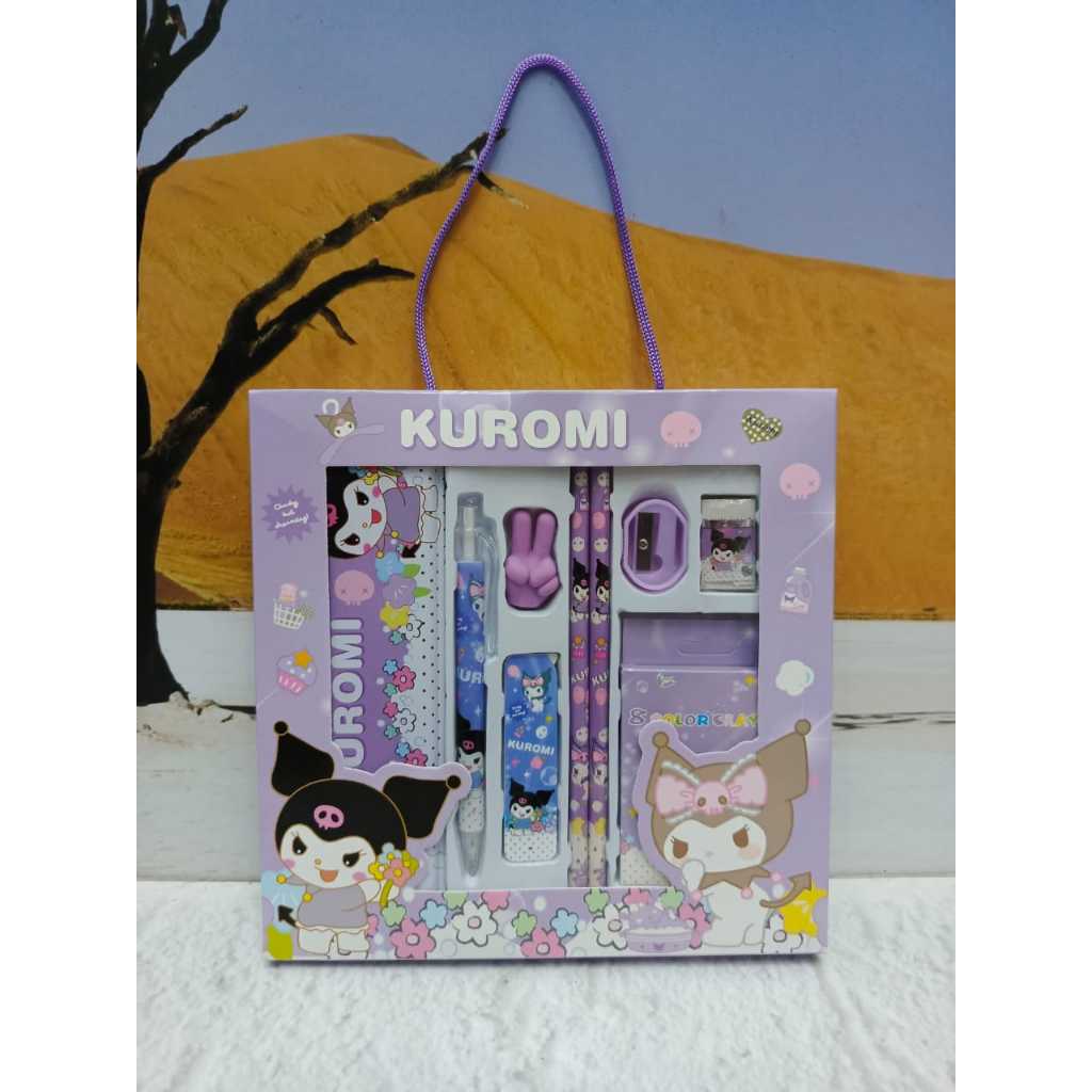 

paket ALAT TULIS 1821/STATIONERY SET STUDY SET SANRIO KUROMI MELODY CINNAMOROLL