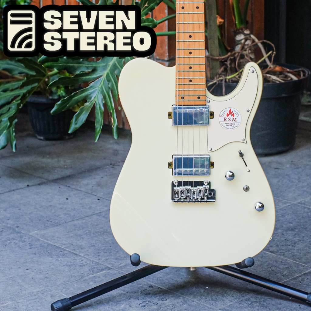 Bacchus TAC24 STD-RSM/M Olympic White Roasted Maple Electric Guitars