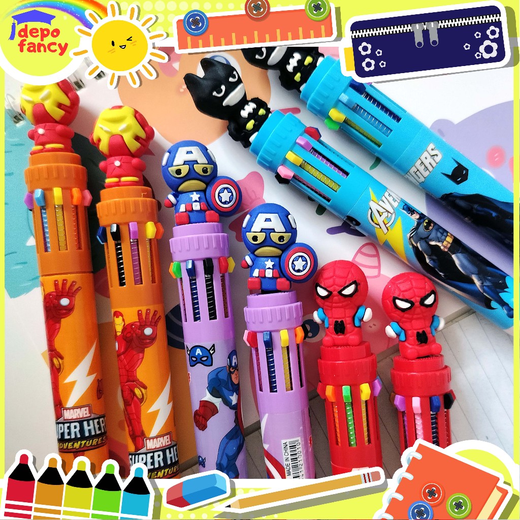 

Bulpen 10 Warna No. 1001 / Balpen / Bulpoint / Pulpen / Pena / Pen