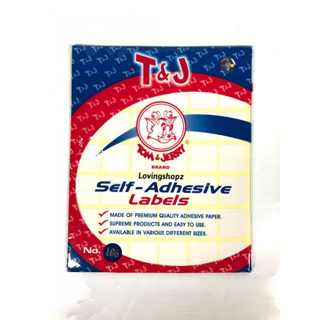 

Label Putih Tom & Jerry No 106 (1 pak / 25 pcs)