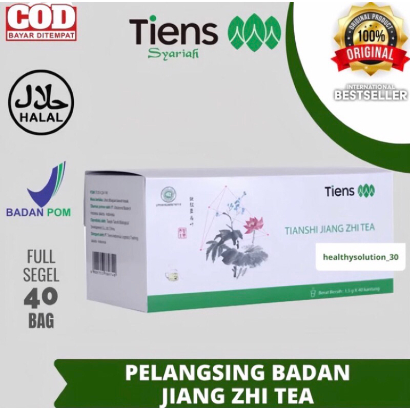 

Tianshi Jiang Zhi Tea Solusi Herbal Asam Urat Kolestrol 10 kantong - Teh Hijau