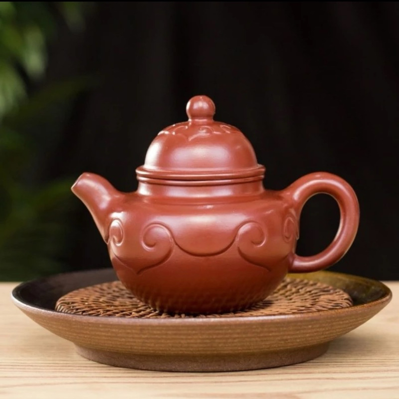Authentic Yixing DaHongPao Ruyi Ball Teapot