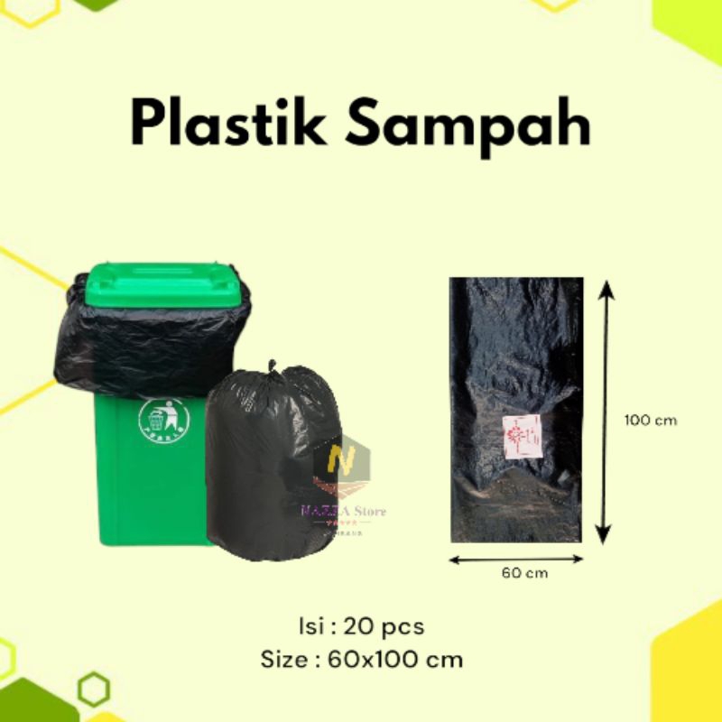 Plastik Medis kantong Sampah 60x100 isi ±20 pcs