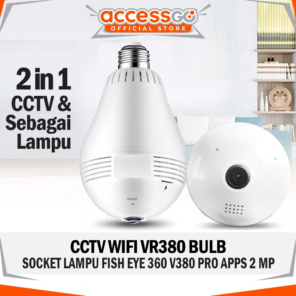 ART Y5M6 CCTV Bohlam Lampu FiSH EYE VR38 BERGARANSI