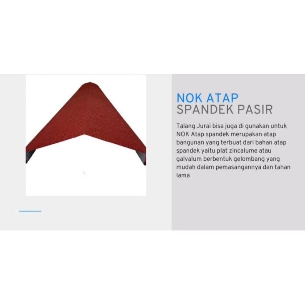 NOK spandek pasiran 0.35mm - nok atap