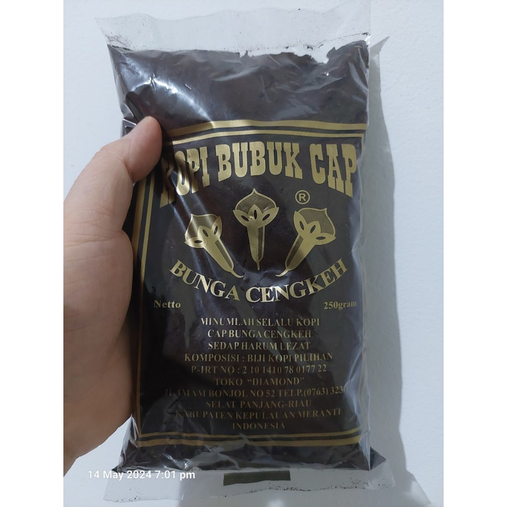 

250g & 500g kopi bubuk cap bunga cengkeh