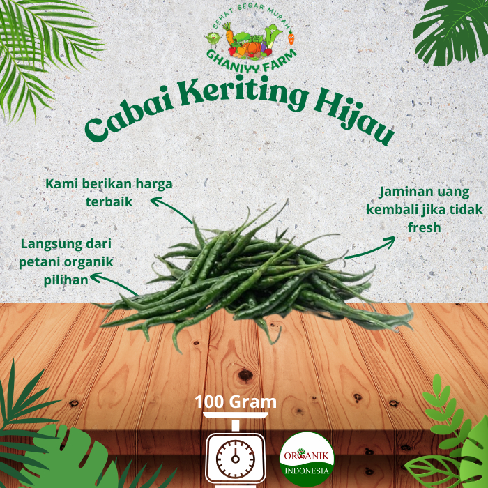 

Cabai Keriting Hijau Organik