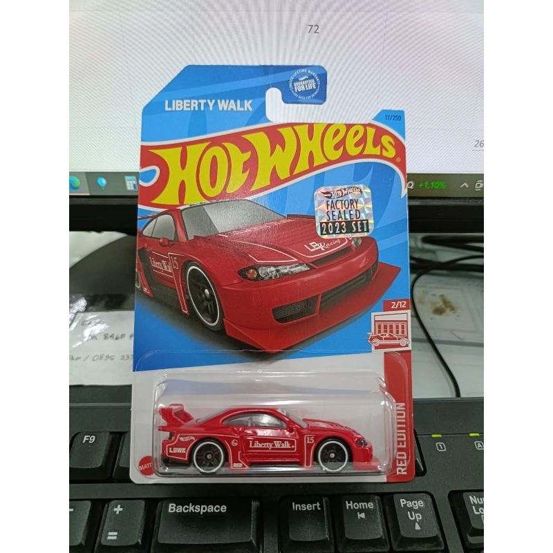 Hot Wheels LB SUPER SILHOUETTE NISSAN SILVIA S15 LIBERTY WALK LBWK RED EDITION MERAH FS 2023 FACTORY