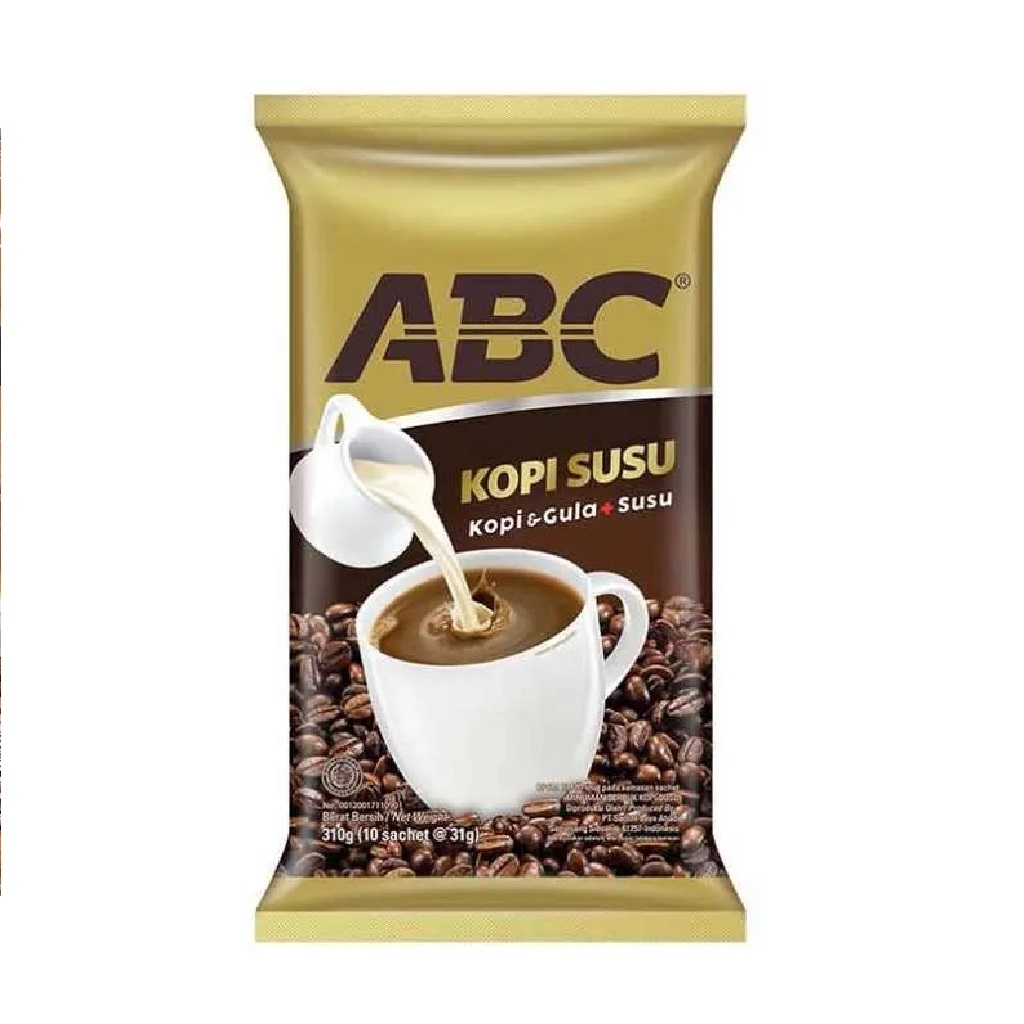 

ABC Kopi Susu isi 10 Sachet x 30 gr Kopi Gula & Susu