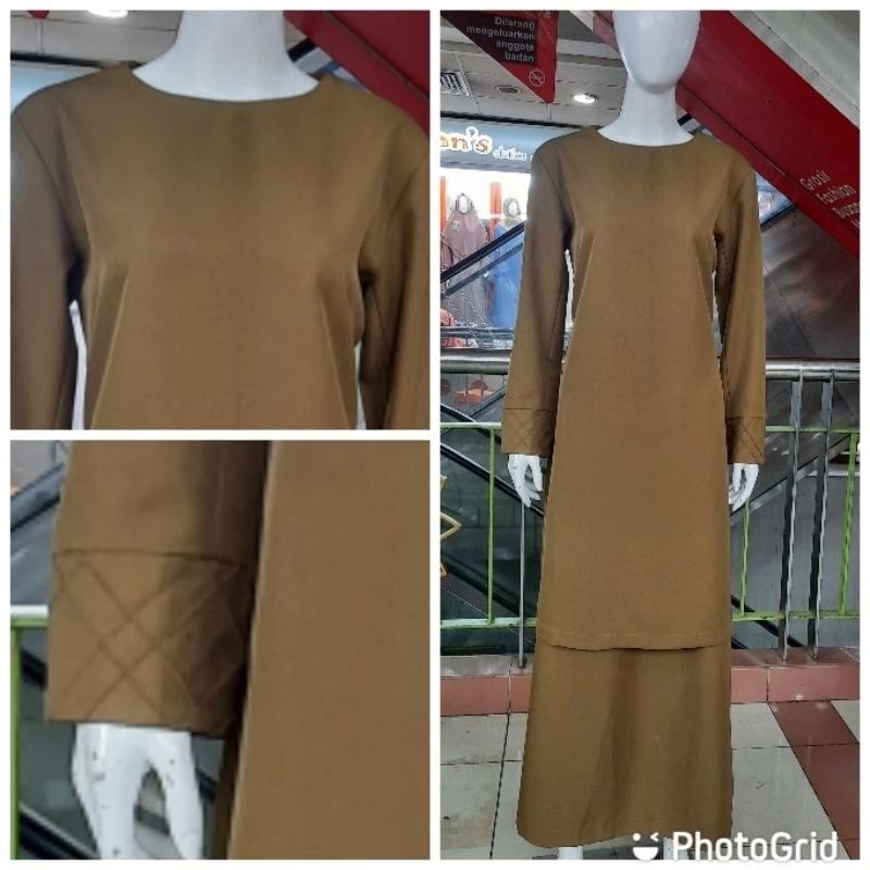 Baju Dinas Kheki Tua Baju Kurung NON PURING Seragam Dinas Pemda NON PURING Seragam PNS ,ASN,GURU, Kh