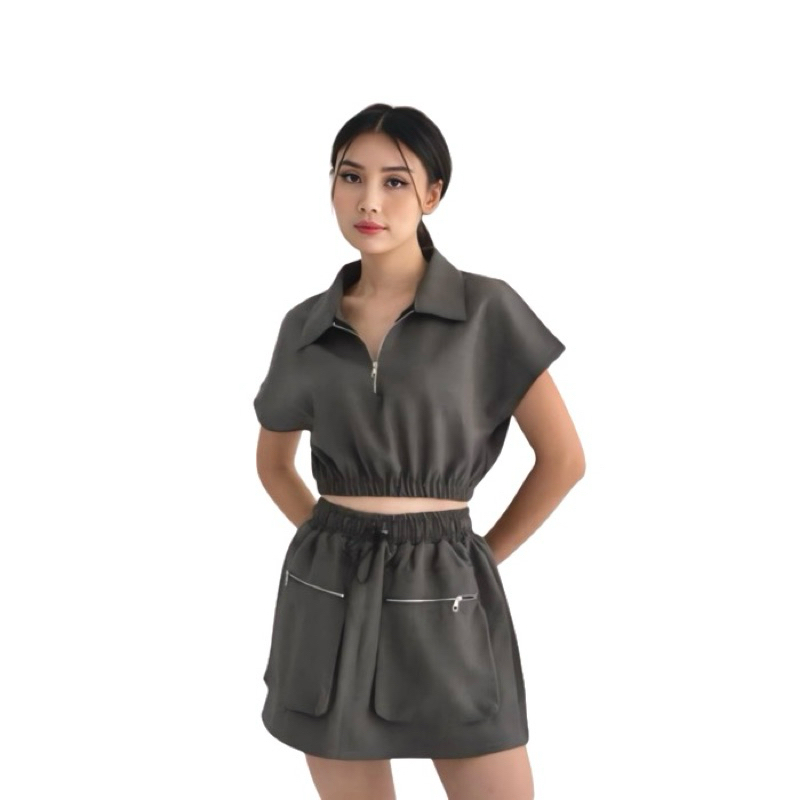 [IWEARGRACIE] ONE SET FUJI TOP | ATASAN WANITA | ROK CELANA