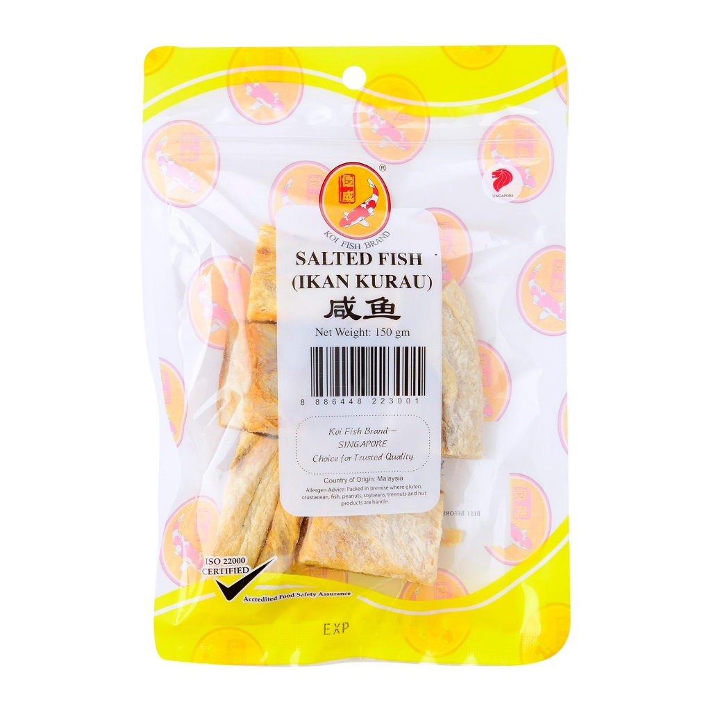 

Koi Fish Brand Salted Fish (Ikan Kurau) 150g